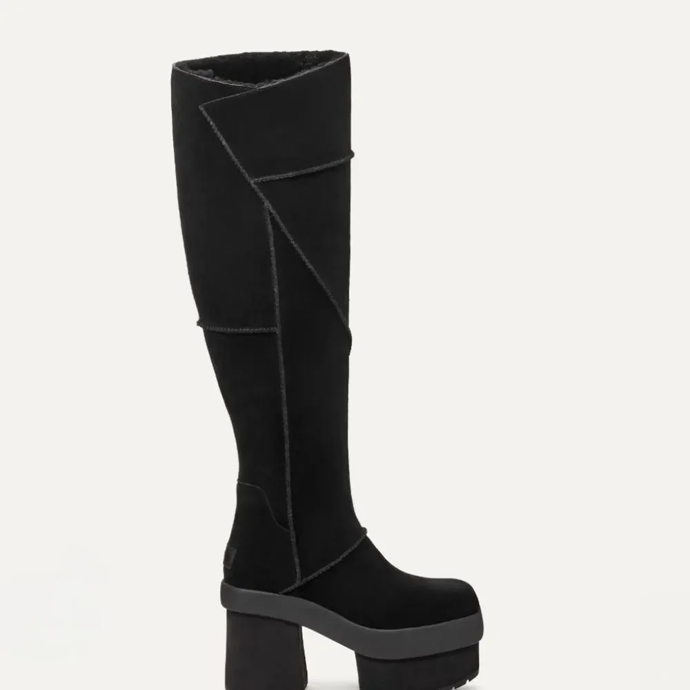 Ugg New Heights Platform XTra Boots- Black‎